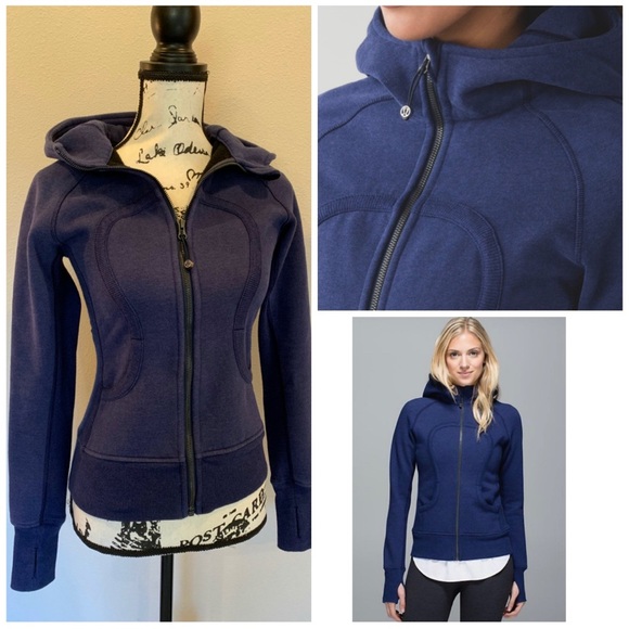 *SOLD* Lululemon Scuba Hoodie Jacket Heather Denim - Picture 2 of 8